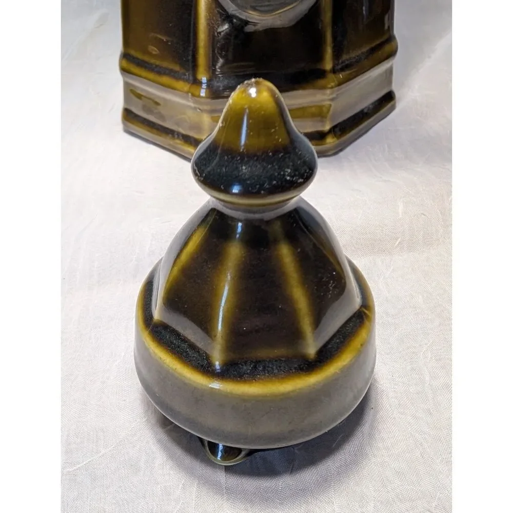 Vintage 1970s Pfaltzgraff Heritage Green Coffee Tea Carafe Boho Kitchen